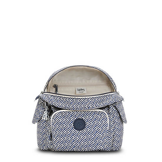 Mochilas Kipling City Pack Mini Printed Blancos | MX 1494SG